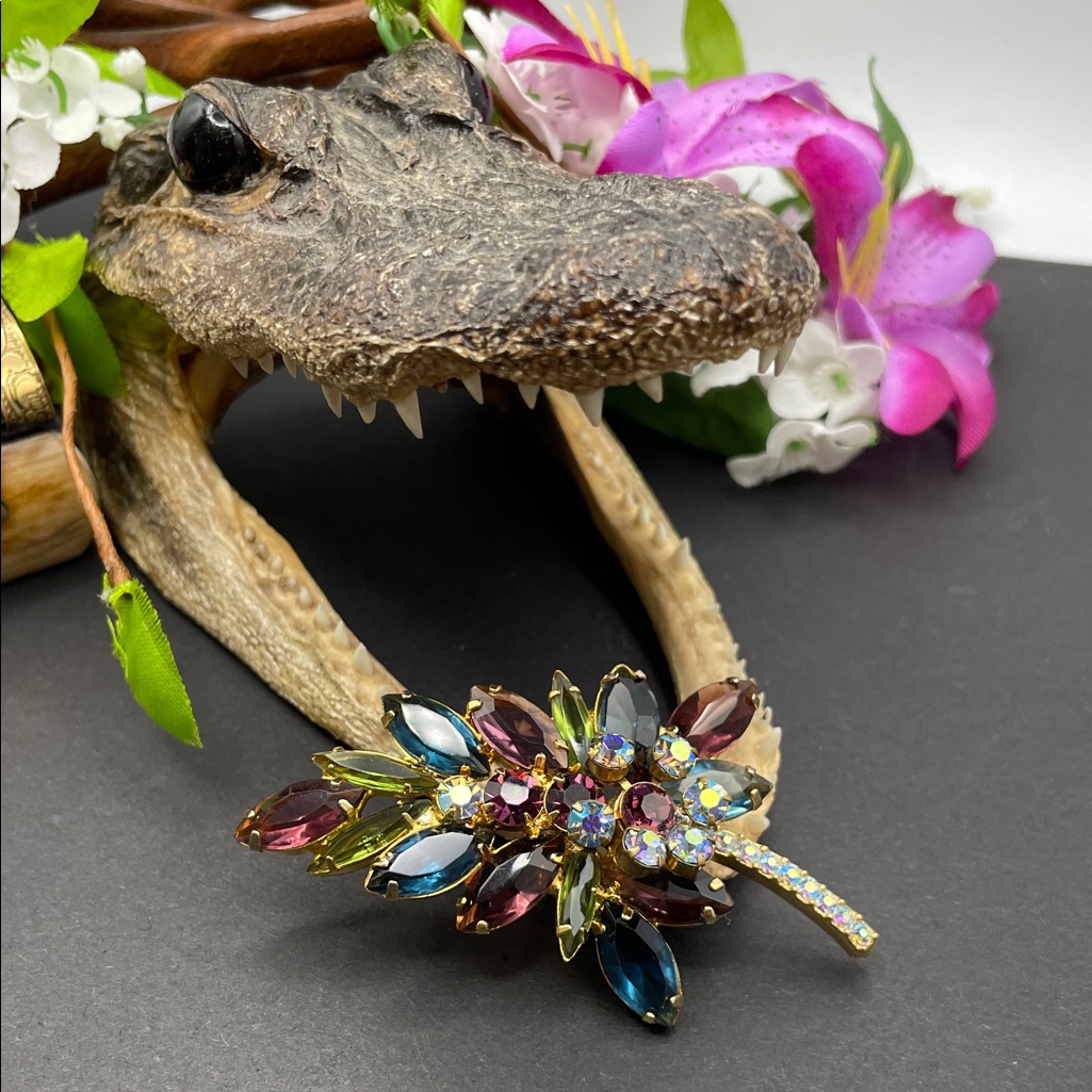 Juliana Floral Brooch Vintage Verified